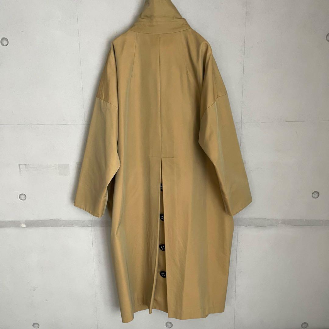 ENFOLD シャンブレーギャバオーバービッグトレンチコート　玉虫色