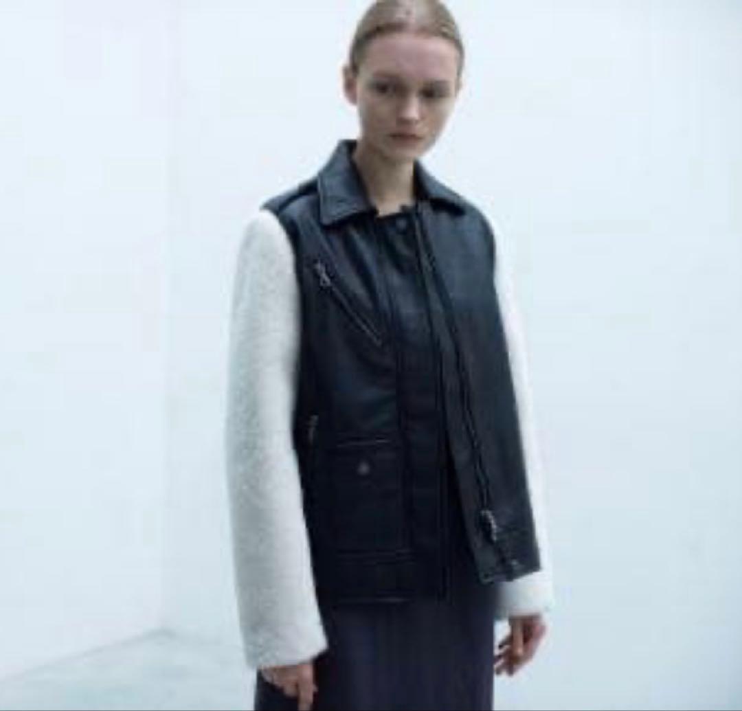 本革　リアルムートン　ジャケット