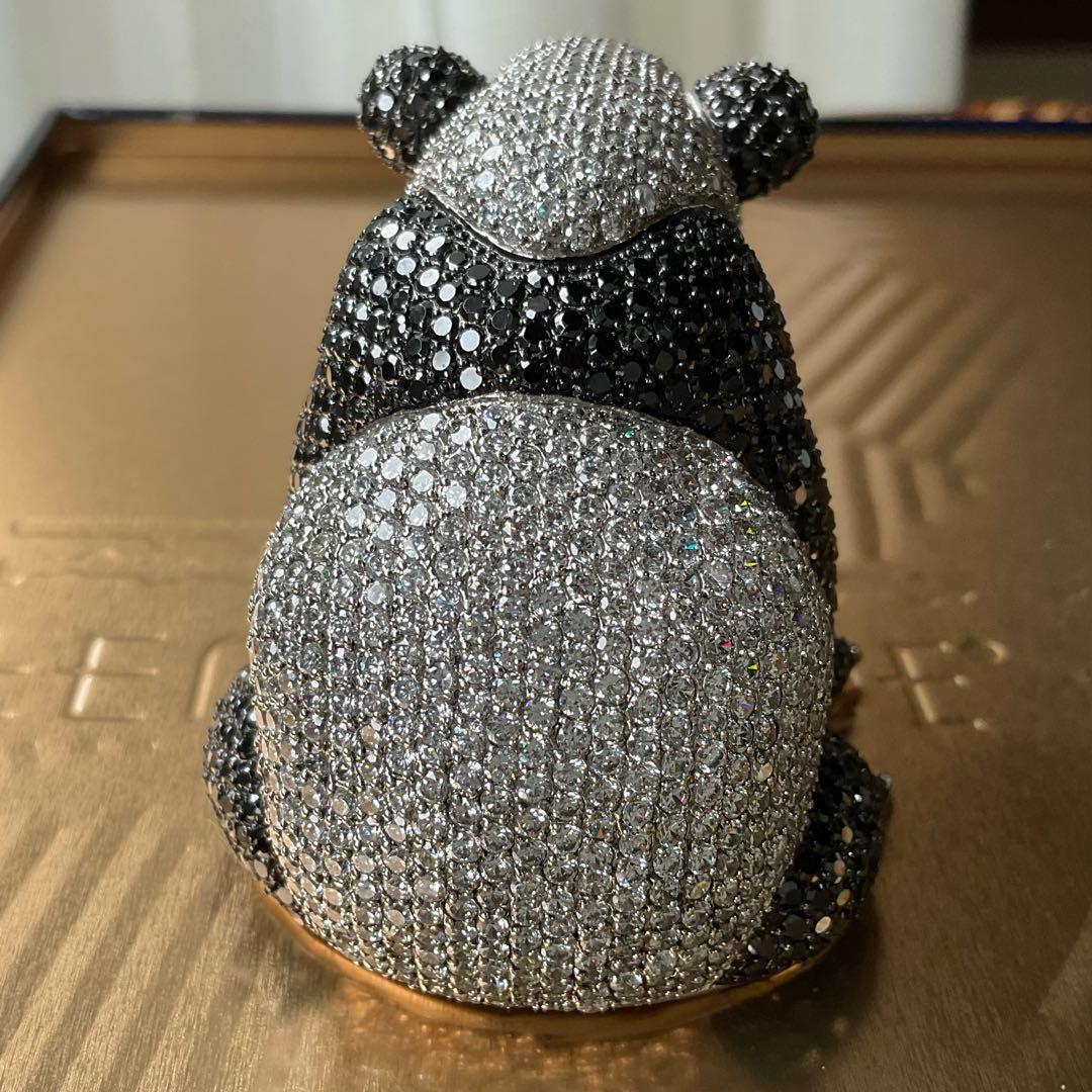 キュービックジルコニア　置物　コレクション　シルバー925　ブラック