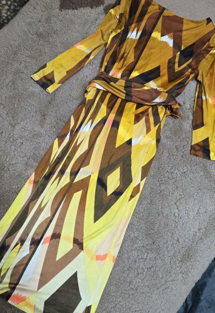 EMILIO PUCCI 幾何学模様 マキシドレス・34