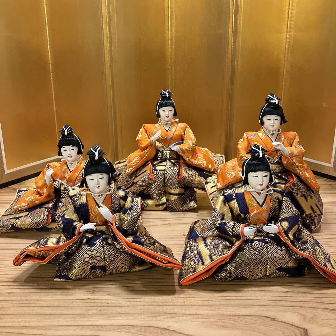 ①高級ひな人形 木製黒塗りひな壇 豪華七段飾り セット【①②③同時購入限定】