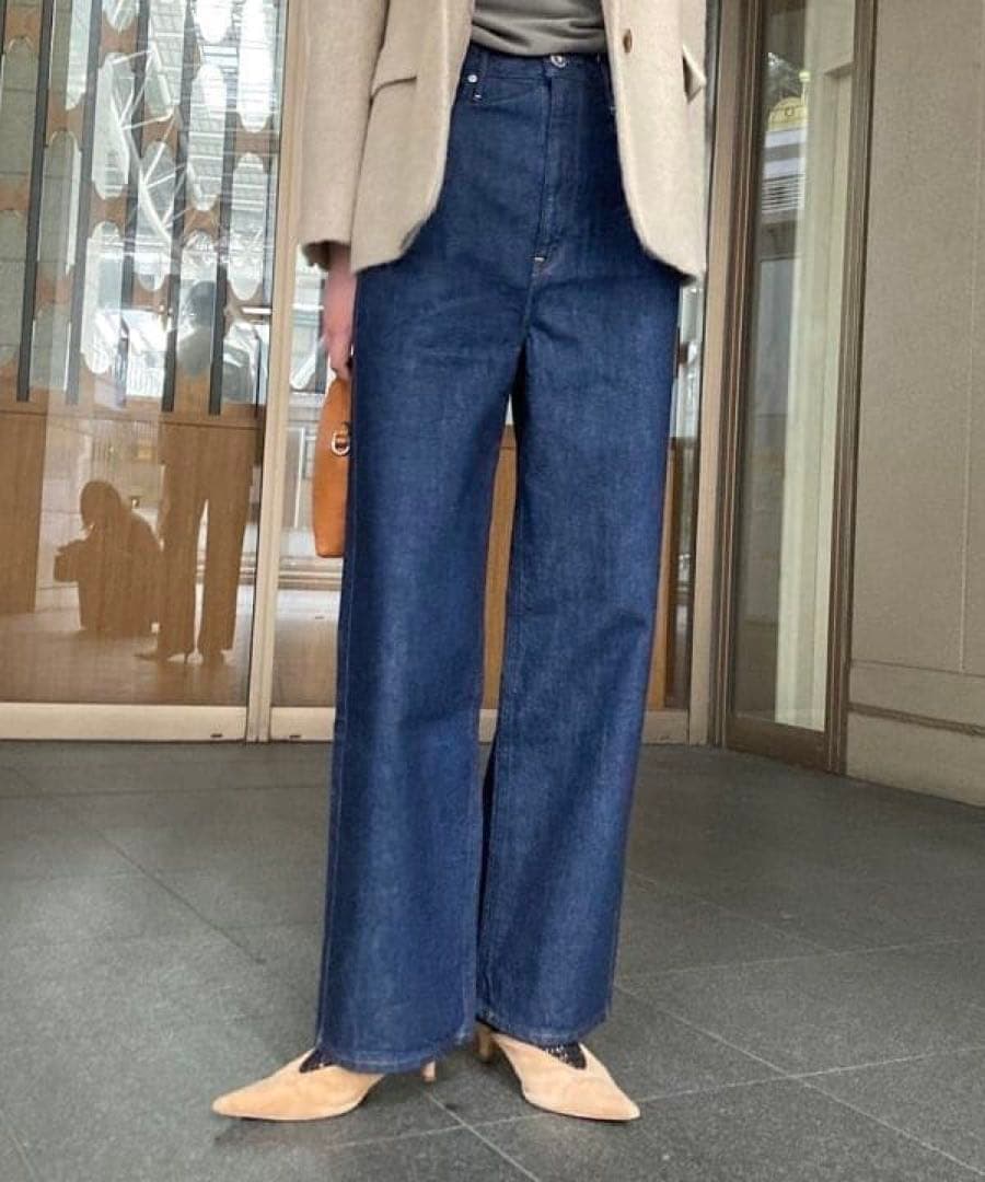 試着のみ　upper hights THE NIECE デニムパンツ 23