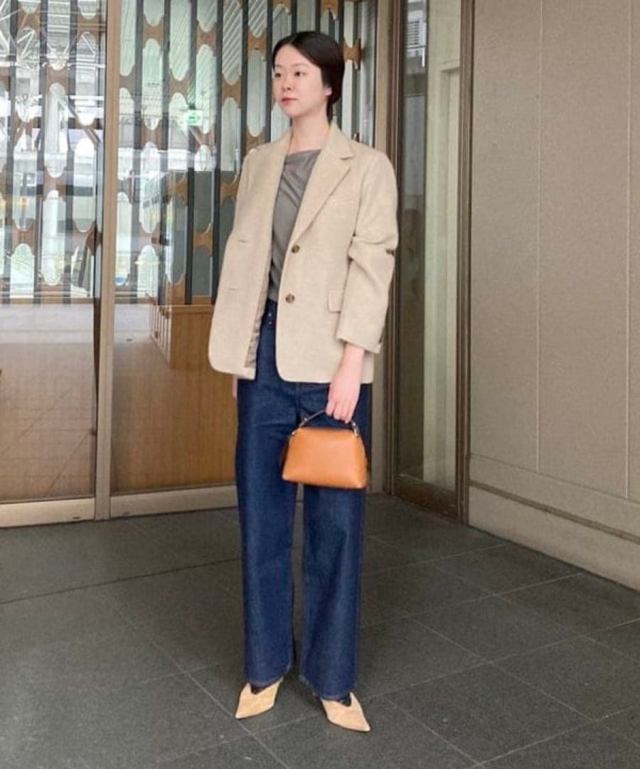 試着のみ　upper hights THE NIECE デニムパンツ 23