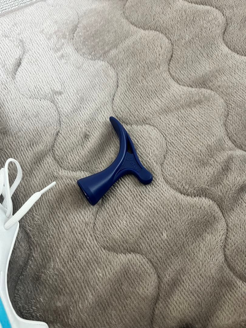 ASICS サッカースパイク ホワイト/ブルー　DS LIGHT 取り替え式