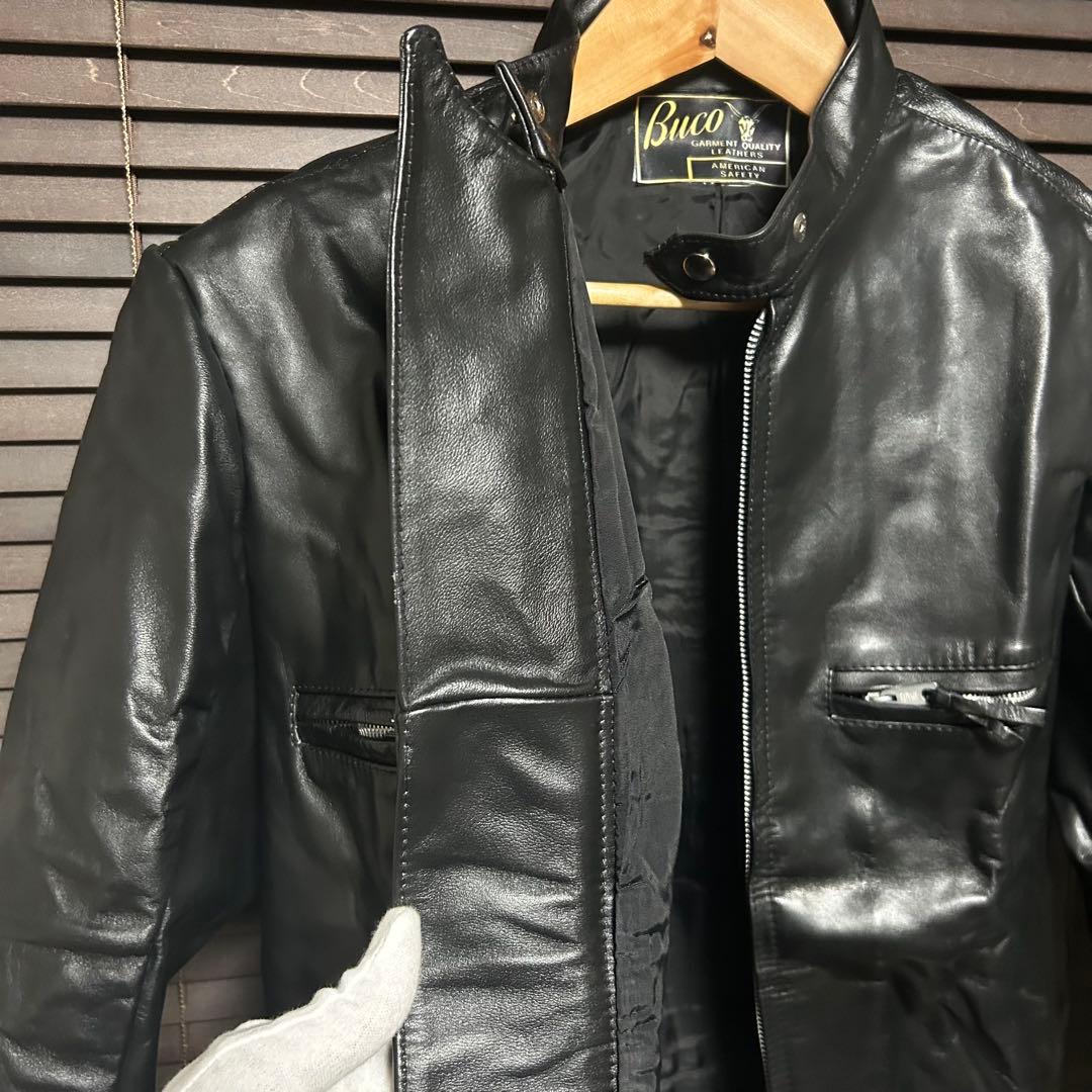 【デッドストック】BUCO ブコ　革ジャン　シングルライダース　ヴィンテージ40