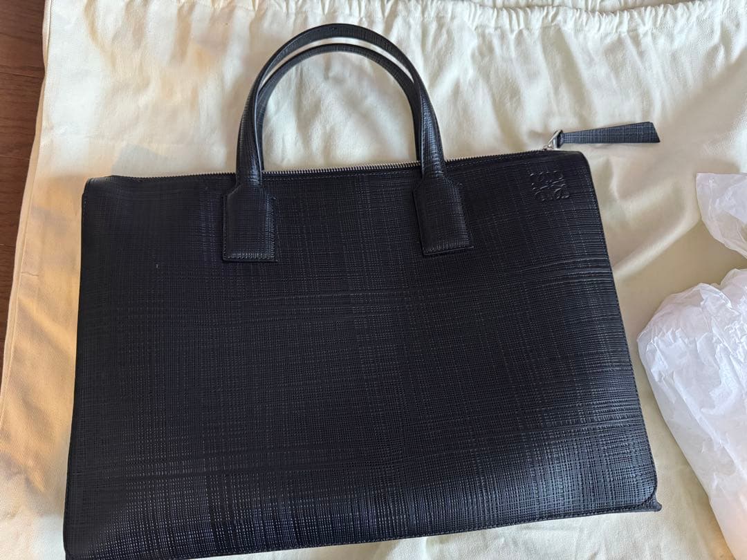 超美品【LOEWE】ロエベ GOYAシン ブリーフケース ビジネスバック黒