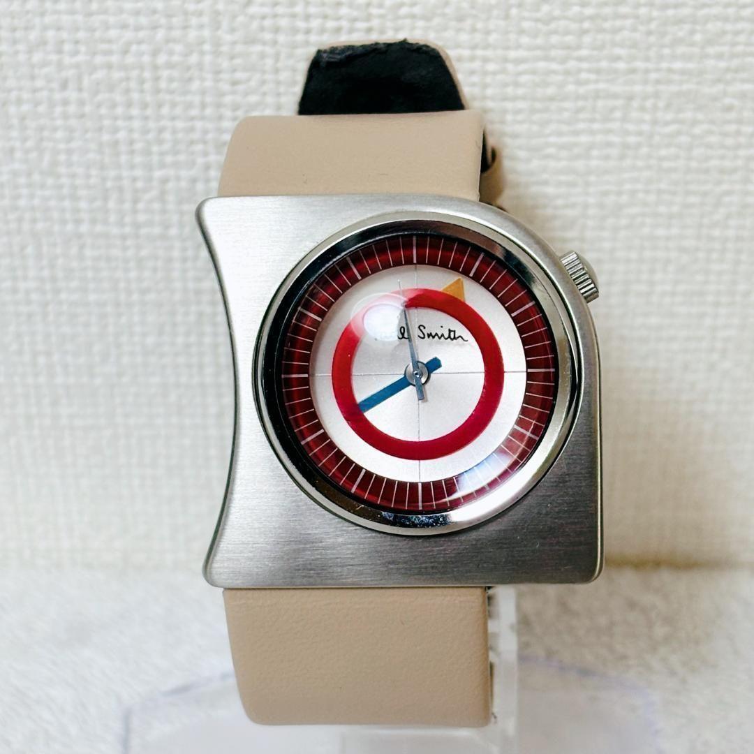 【レア】 美品 ポールスミス 6038-H12611 アシンメトリー 腕時計