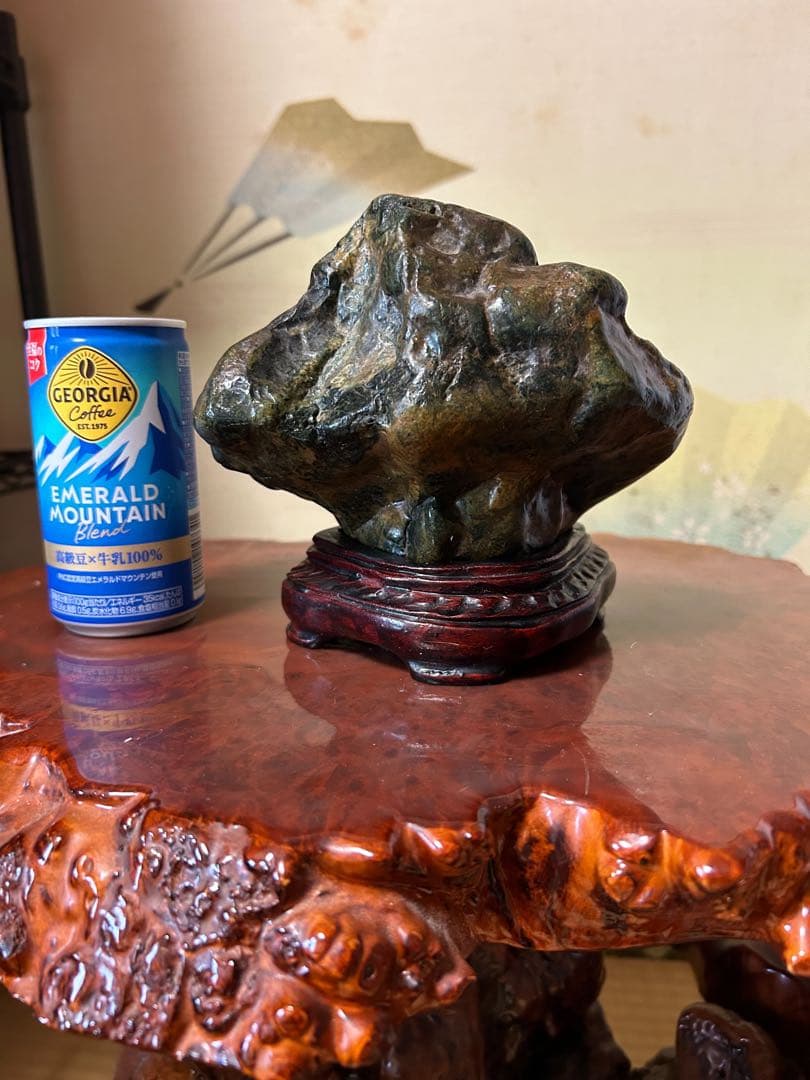 神居古潭石　緑泥石　茅舎石　上質　名石