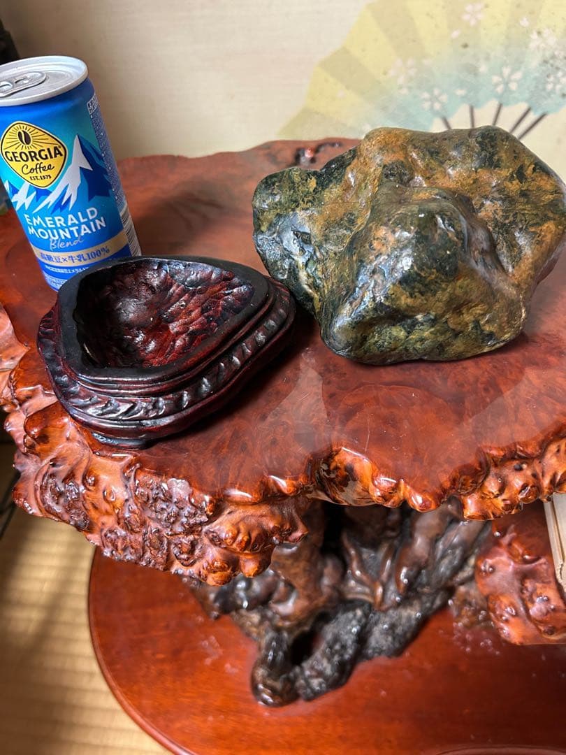 神居古潭石　緑泥石　茅舎石　上質　名石