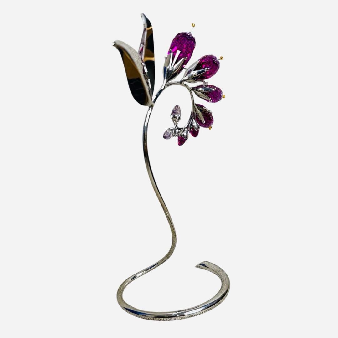 希少 スワロフスキー フラワー Dacea Fuchsia 箱付き フクシア