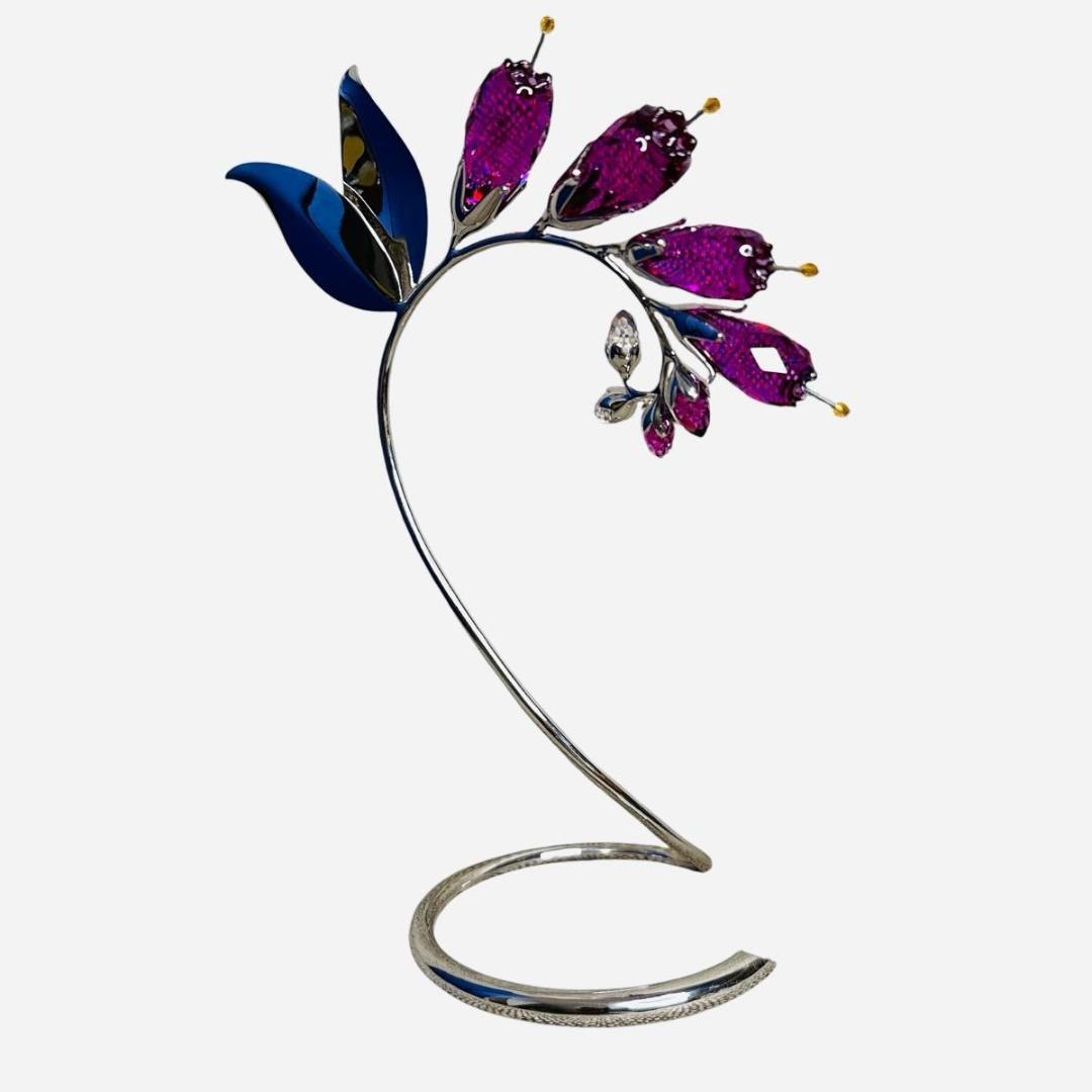 希少 スワロフスキー フラワー Dacea Fuchsia 箱付き フクシア