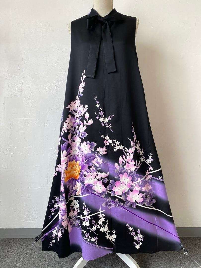 3267 着物　リメイク　ドレス　ワンピース