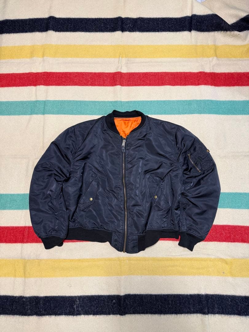 ニ*ア様 80s〜90s usa製ALPHA ma-1 フライトジャケット 短丈