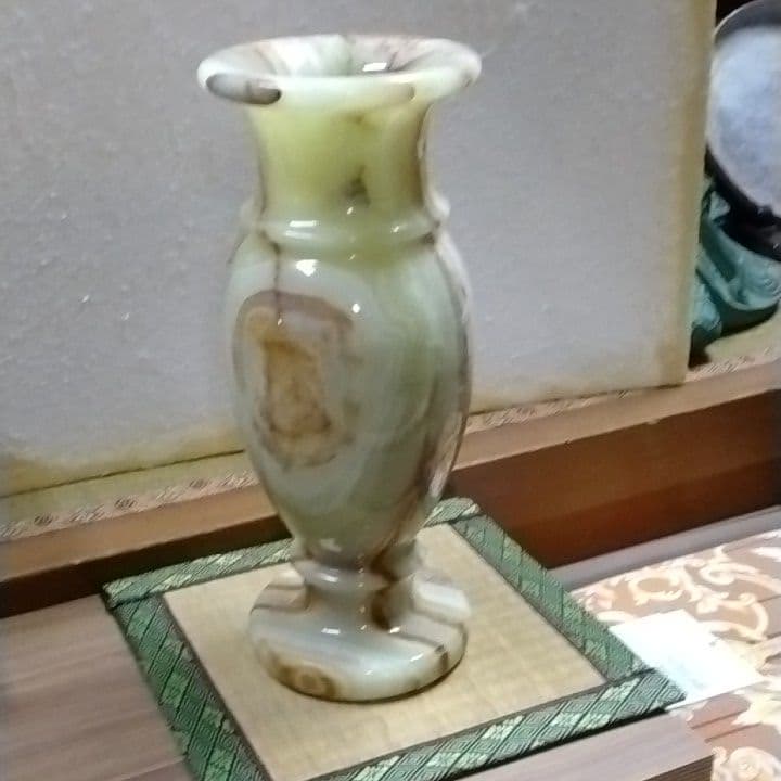 天然石　花瓶　置物　送料無料