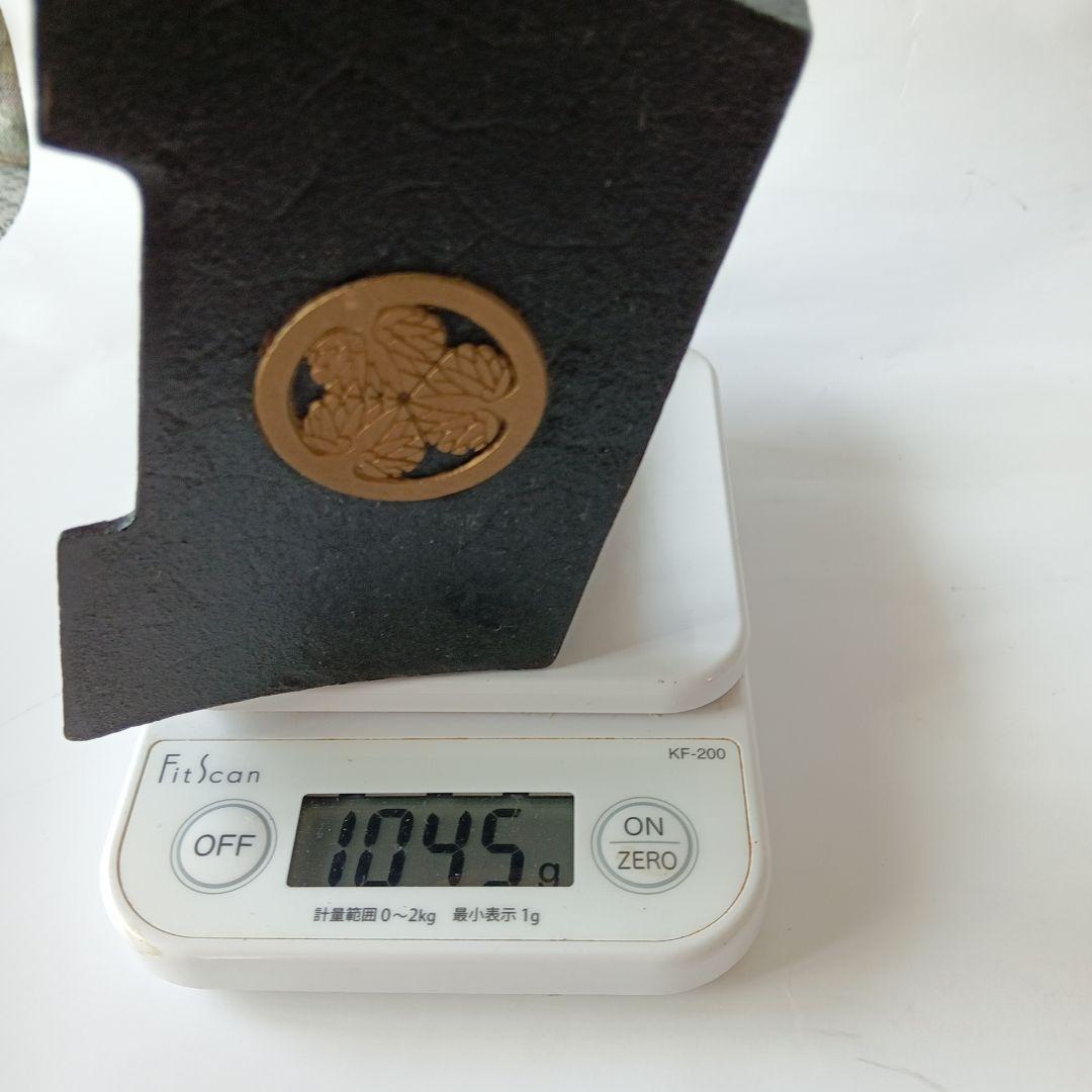 ミニチュア城　 鋳鉄製 黒色三重塔