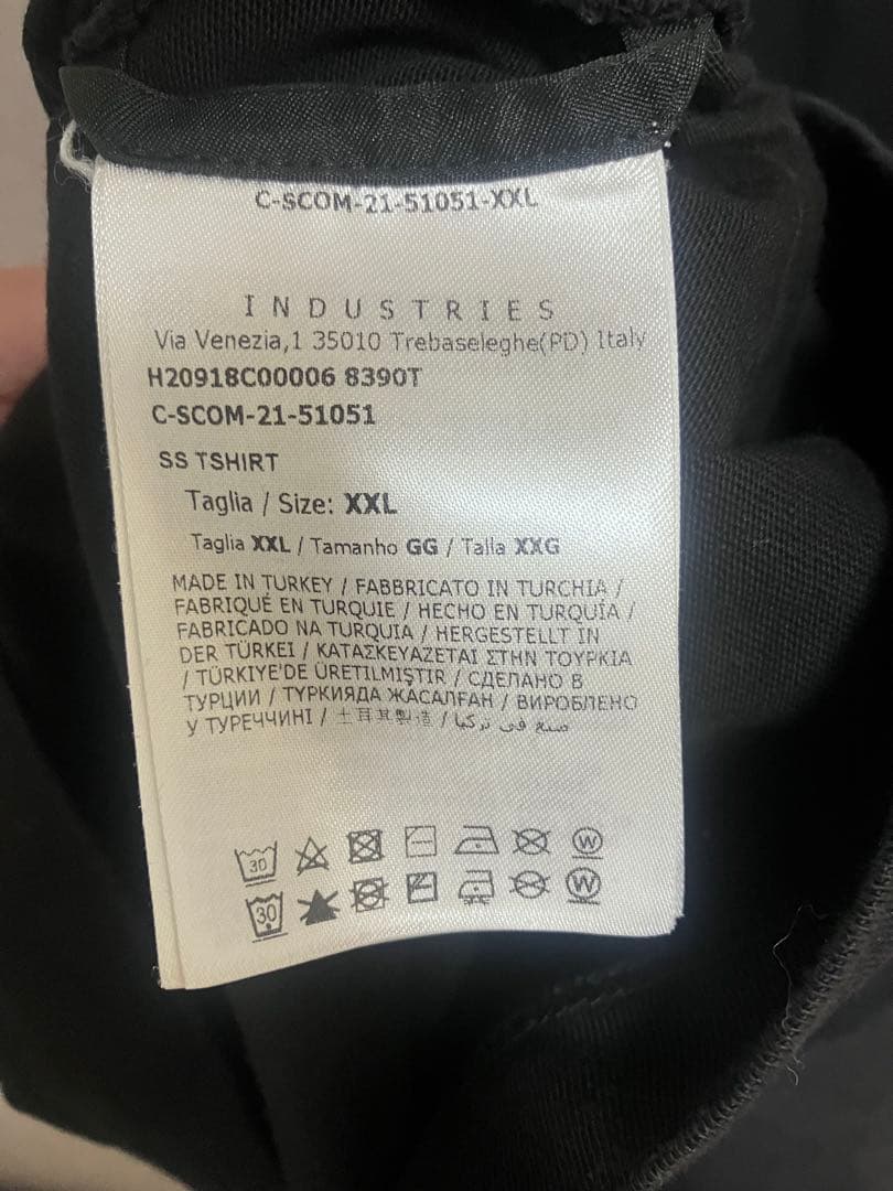 MONCLER モンクレール 美品 黒 ジグザグ模様 Tシャツ