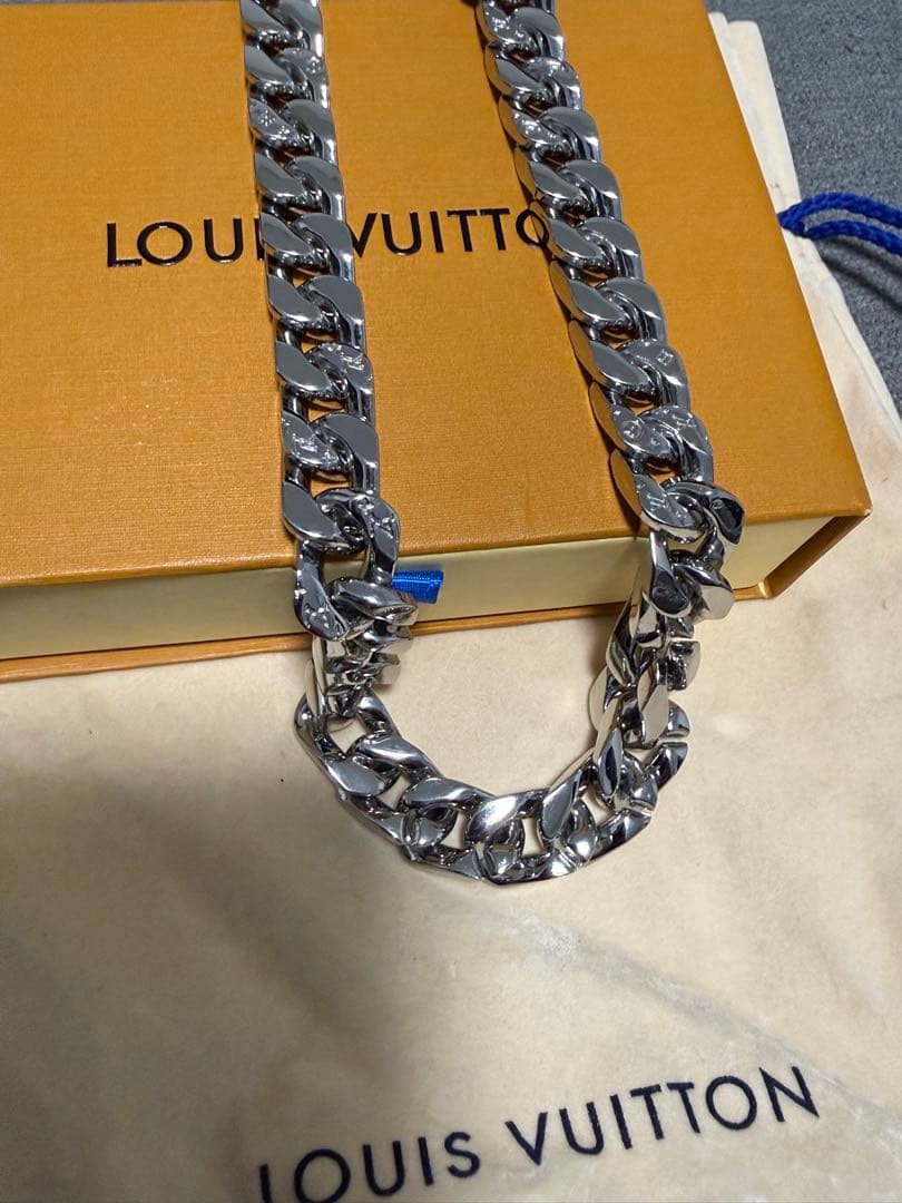 【美品】Louis Vuitton チェーンネックレス コリエ