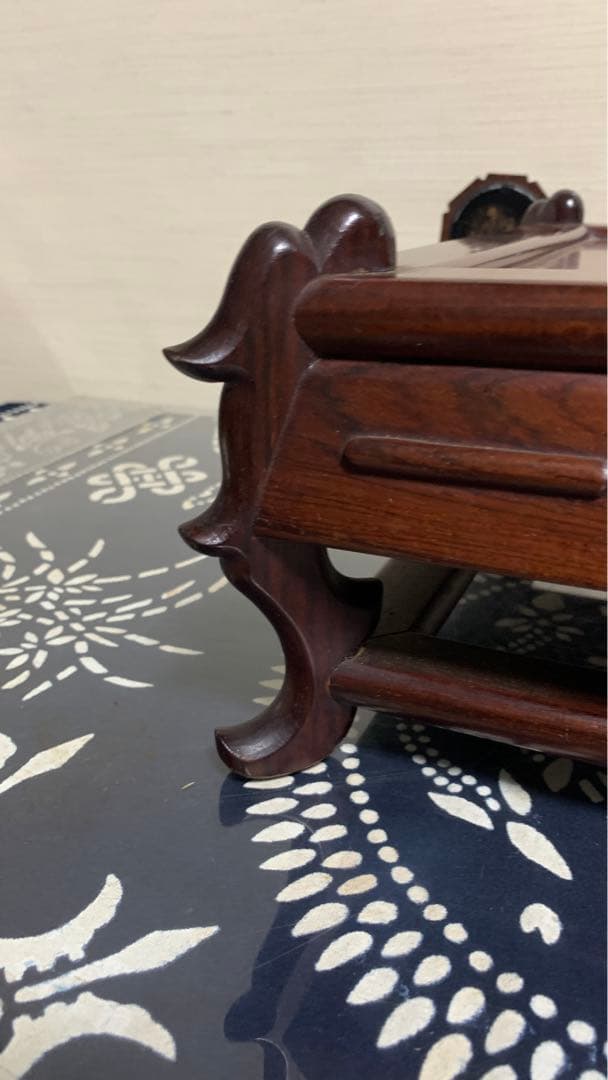 【専用】花梨？紫檀？無垢材　高級銘木　特大　盆栽　美術品　台座　天板一枚板