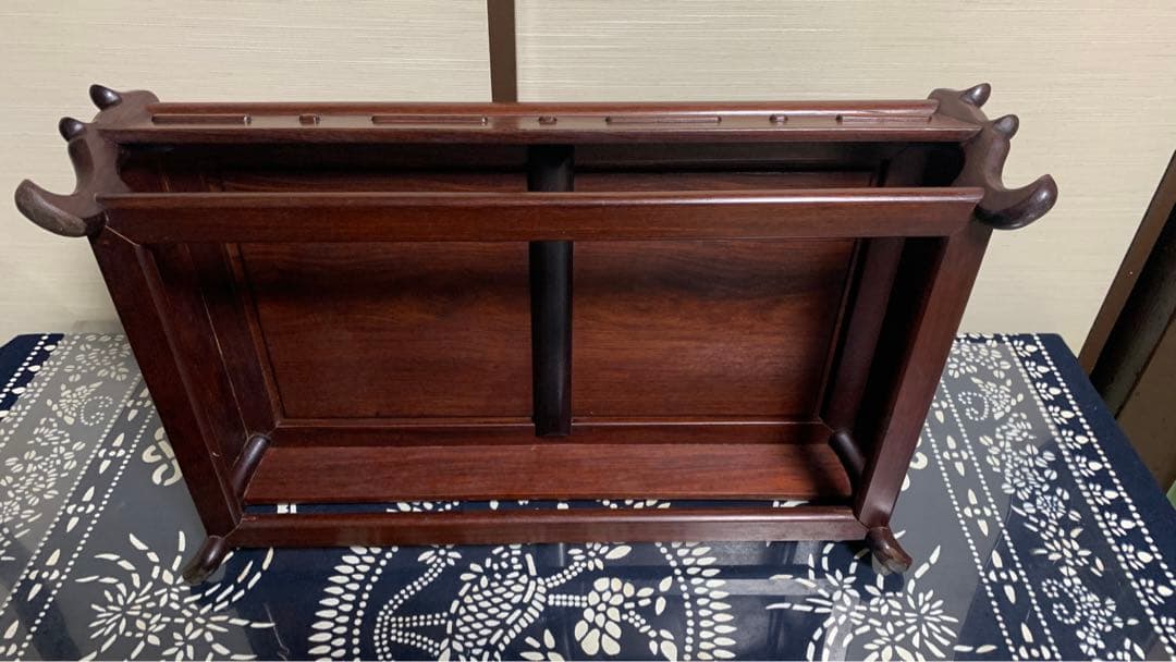 【専用】花梨？紫檀？無垢材　高級銘木　特大　盆栽　美術品　台座　天板一枚板