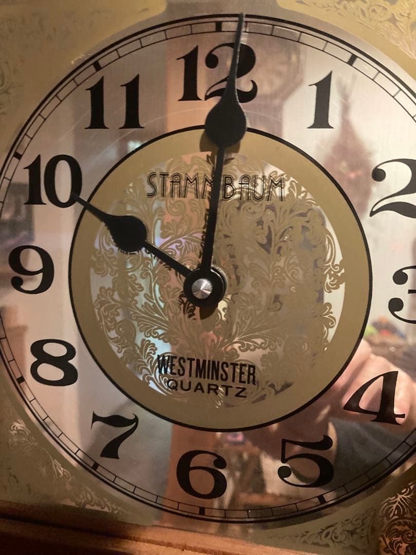 昭和レトロ　ホールクロックTempus Fugit アラーム 古時計 電池式