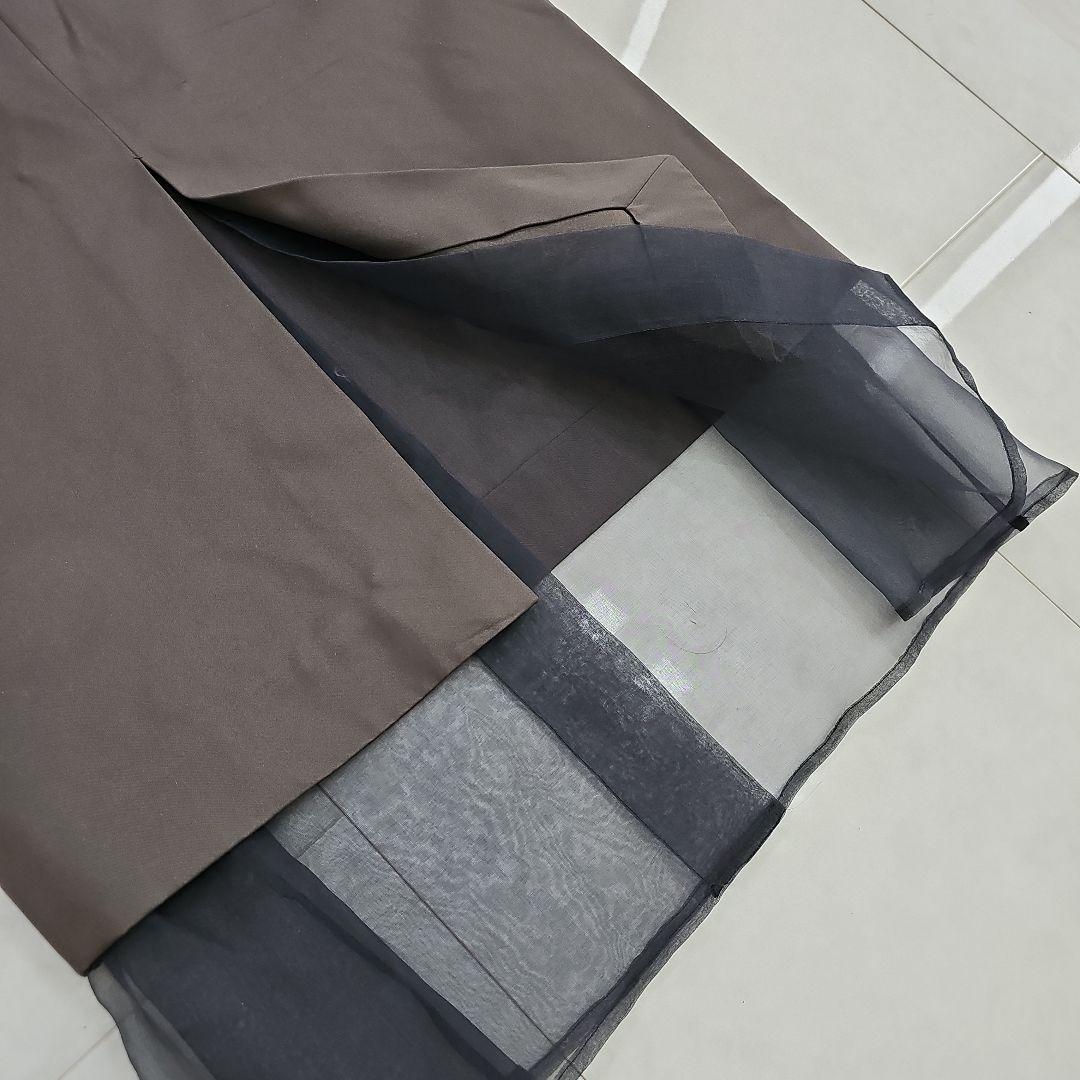 【BLAMINK】タイトスカート チュール 定価110,000円