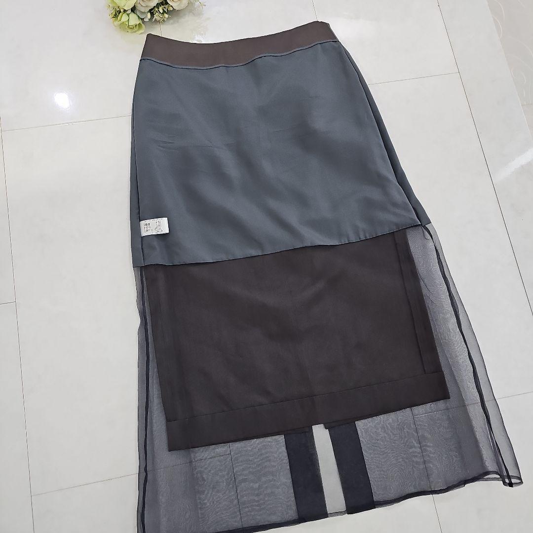 【BLAMINK】タイトスカート チュール 定価110,000円