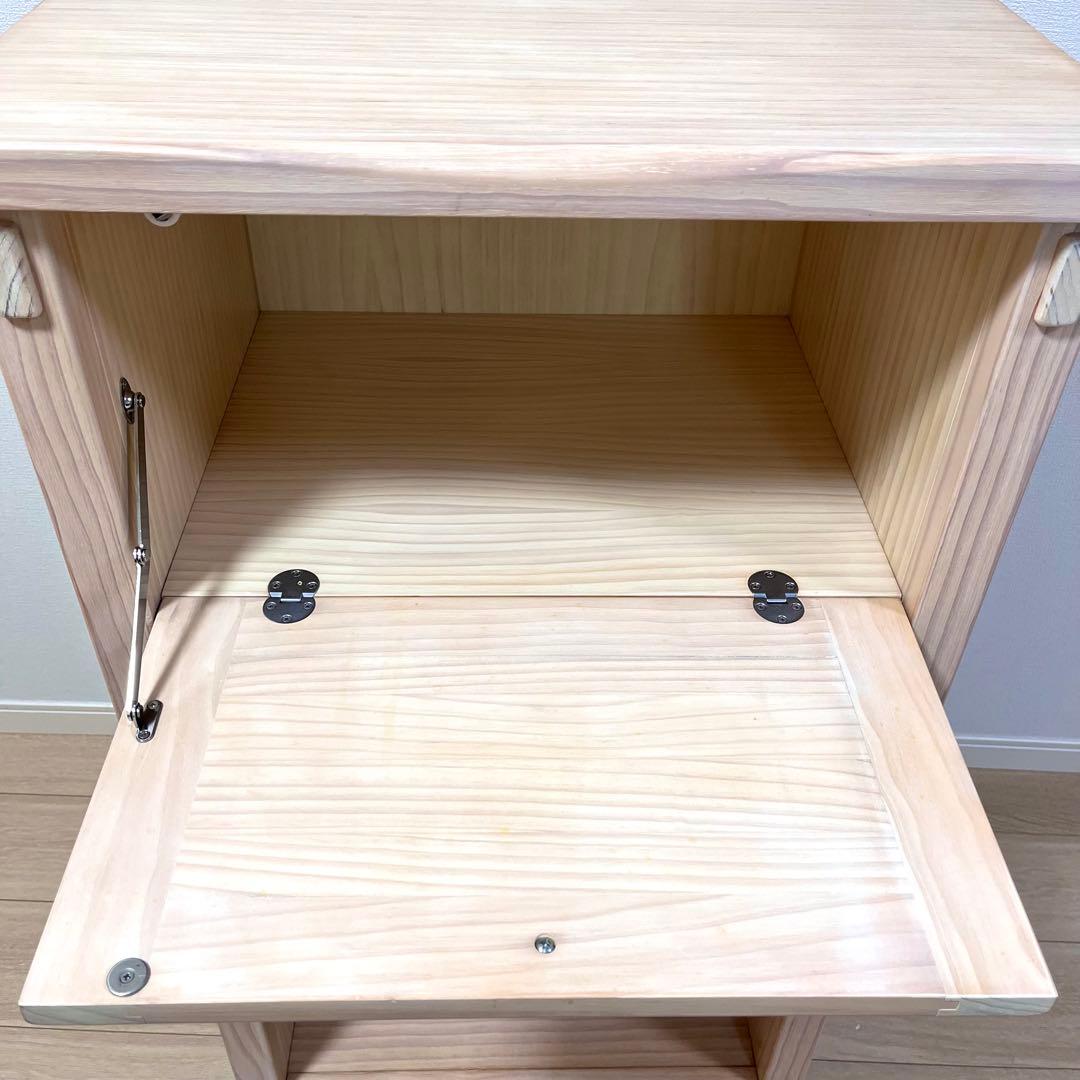 そ103【美品】フレンチカントリー ナチュラル木製 電話台 FAX台 チェスト