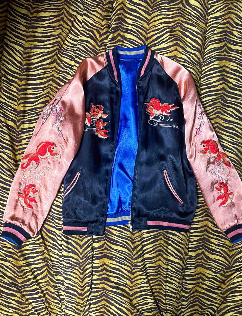 スカジャン　金魚　花旅楽団　Mサイズ　期間限定値下げ中