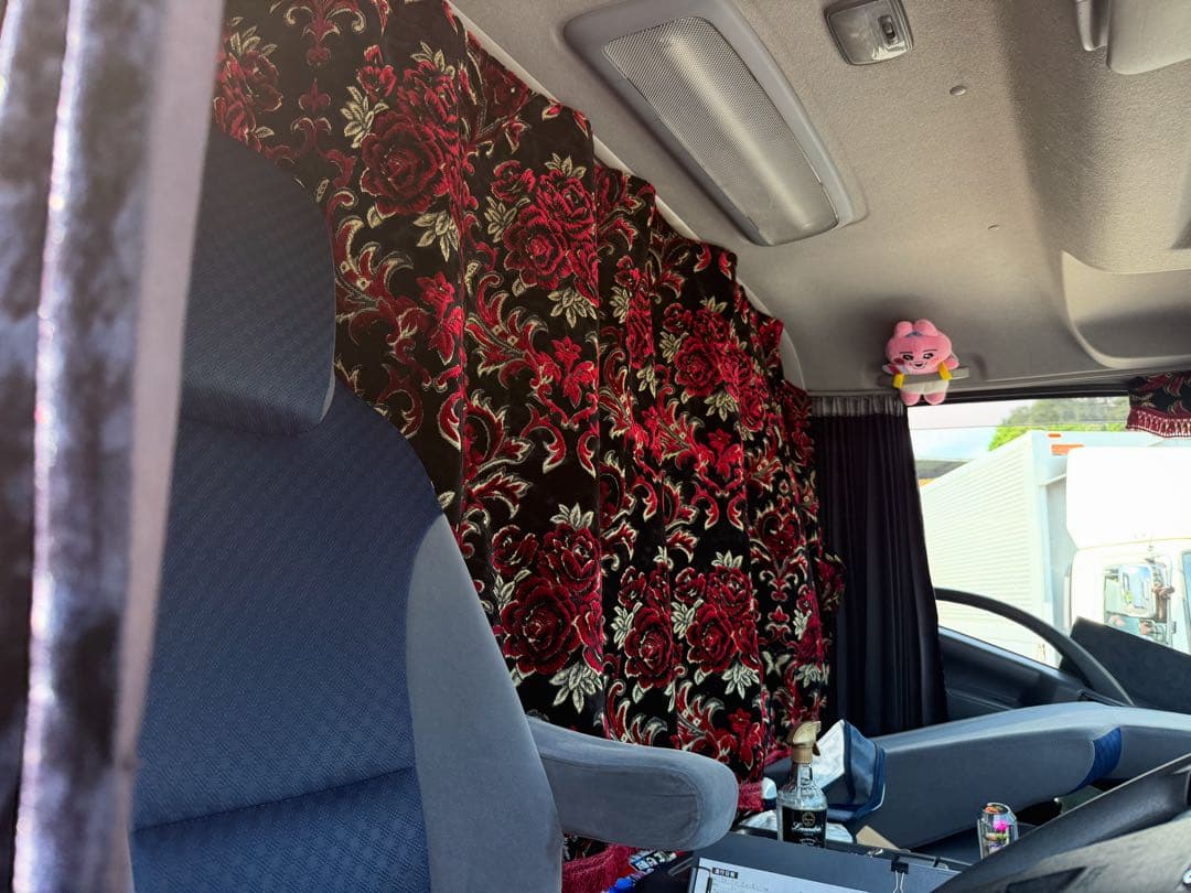 金華山　華恋　レッド　センターカーテン