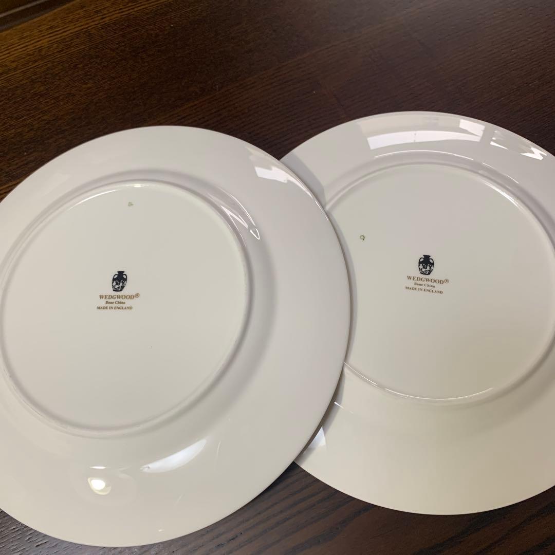 お値下げ☆極美品☆ウェッジウッドコロンビアパウダールビー20.5cmプレート2枚
