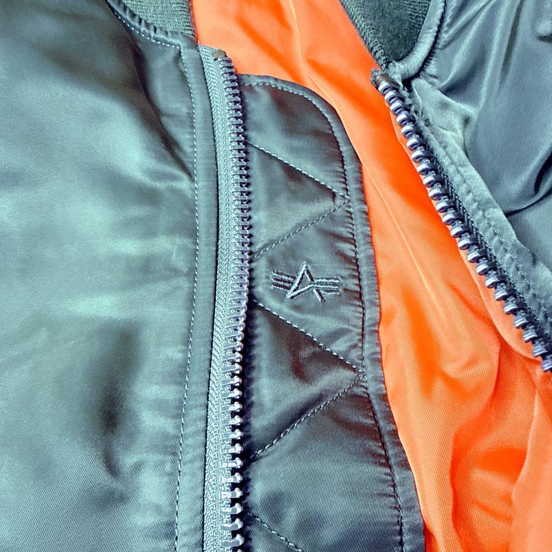 ✨美品✨ アルファ MA-1 フライトジャケット 緑 L y2k 短丈
