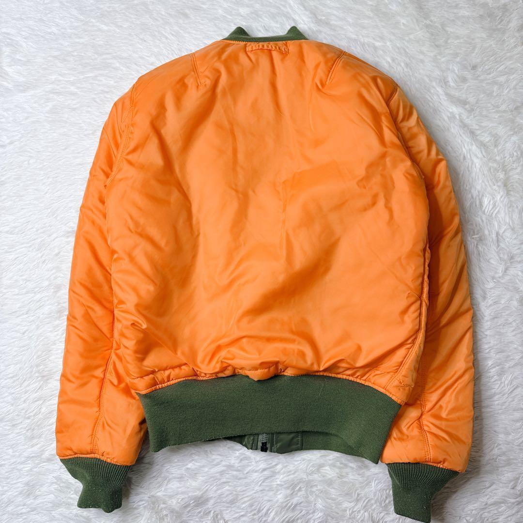 ✨美品✨ アルファ MA-1 フライトジャケット 緑 L y2k 短丈