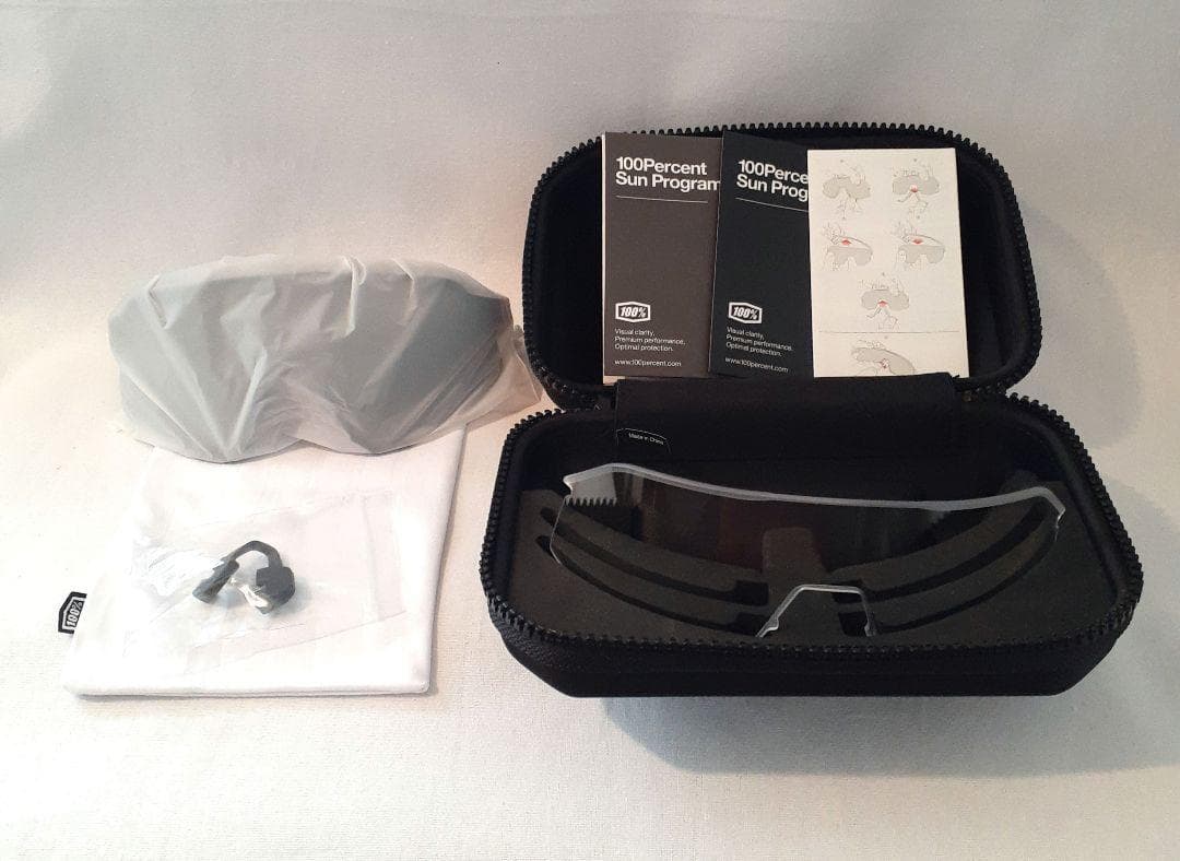 新モデル 100% S3 マットグロスブラック ワンハンドレッド サングラス