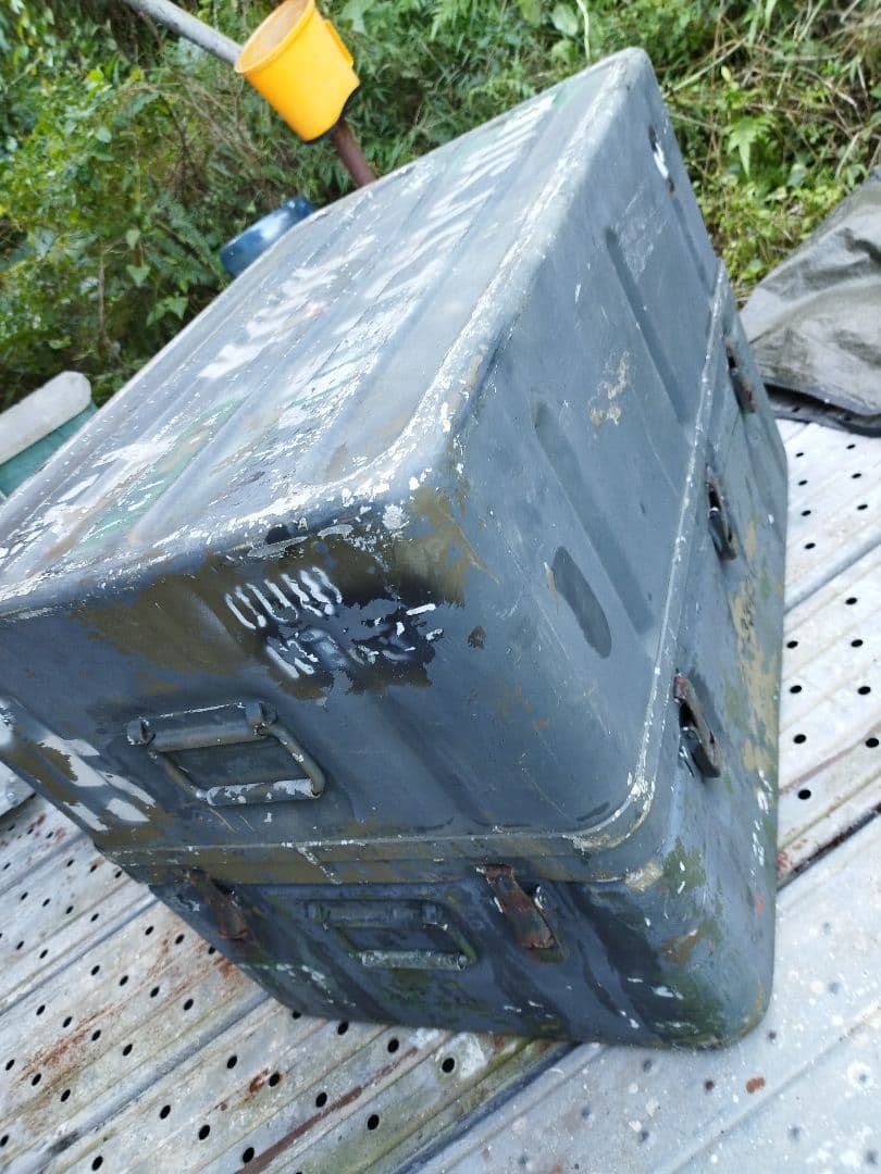 (4951)USアルミコンテナボックスBigサイズ　米軍実物　ユーズド