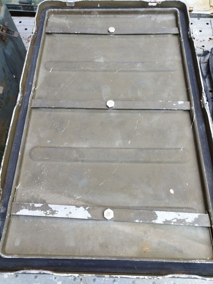 (4951)USアルミコンテナボックスBigサイズ　米軍実物　ユーズド