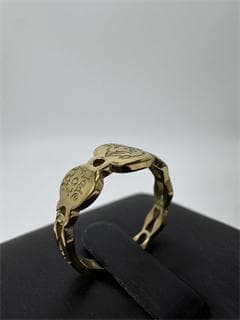 《日本製18金》K18ゴールド ハート型チャームリング1.66g 11号即日発送