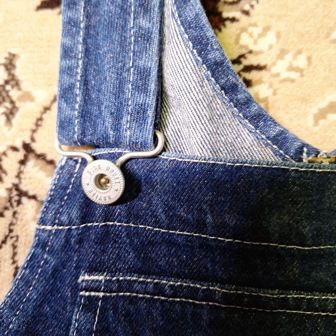 美品　ピンクハウス　デニムジャンパースカート　花デザインタグ