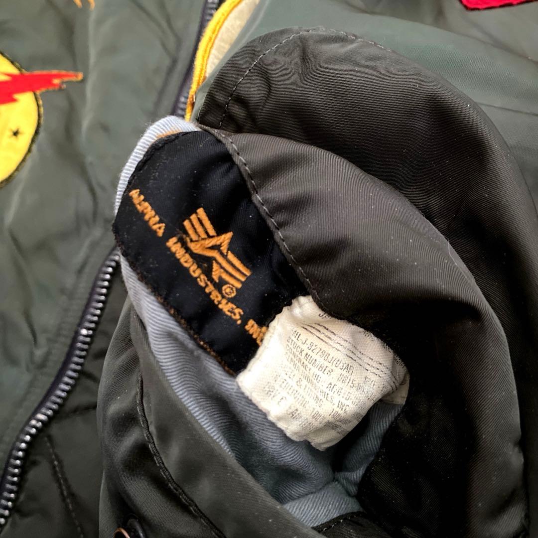 アルファ社　MA-1 スカジャン刺繍+ワッペンワーク　3L