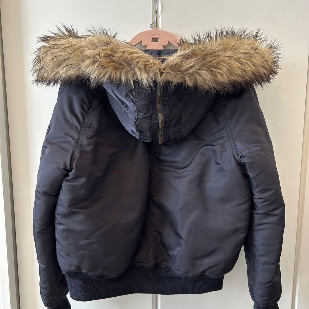 美品 POLO RALPH LAUREN【M】N-2B ダウンジャケット 紺