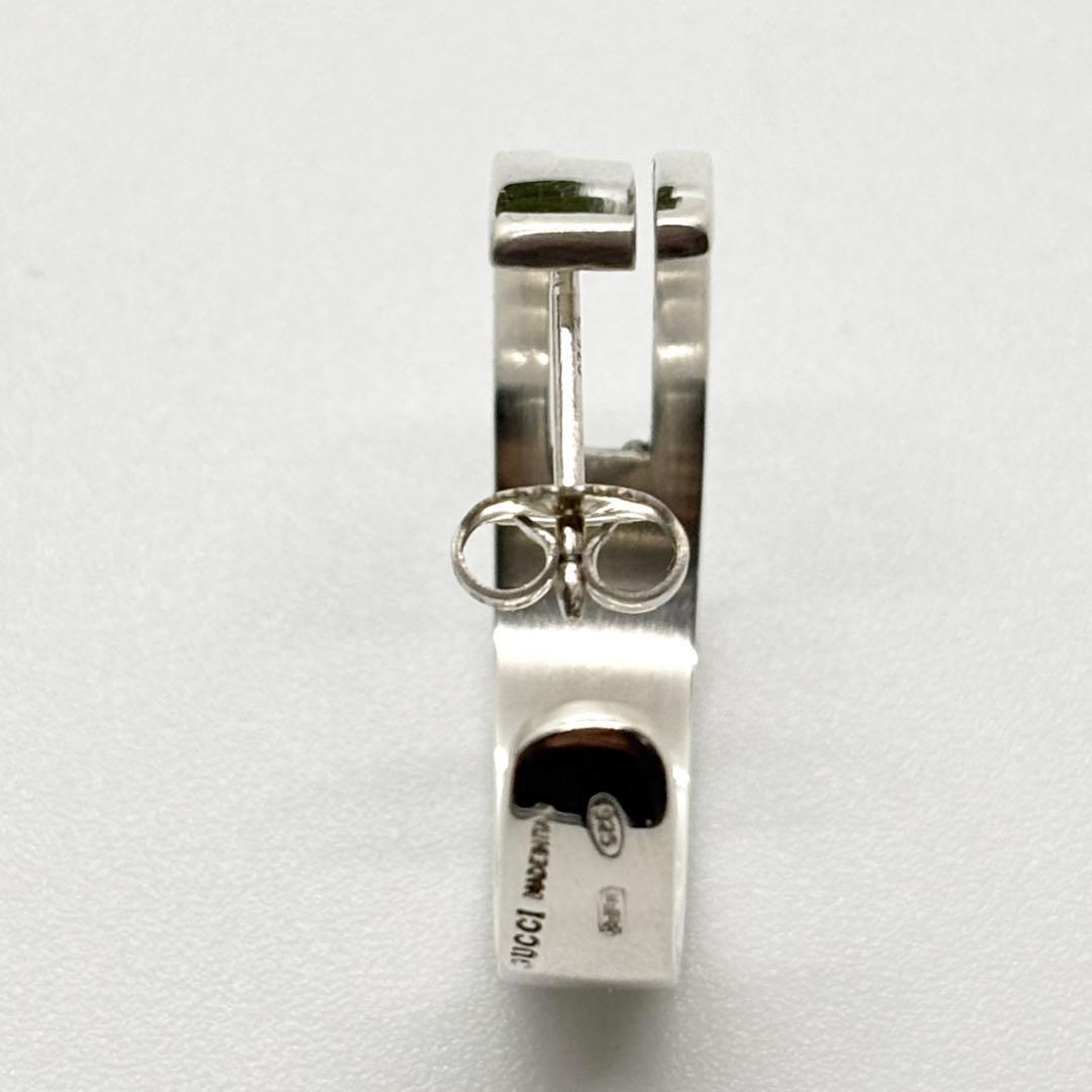 美品✨GUCCI グッチ ピアス Gロゴ フープ SV925 片耳
