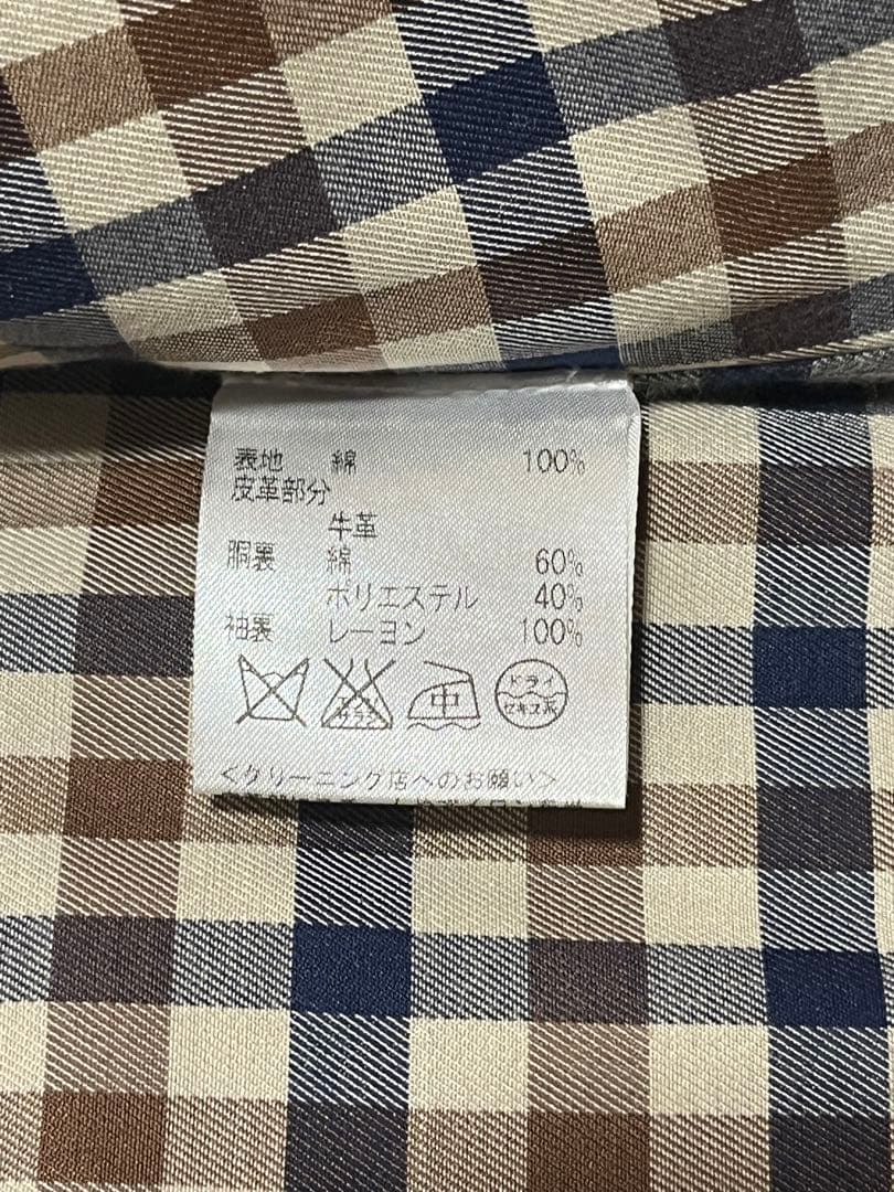 英国製 アクアスキュータム トレンチコート ブラック