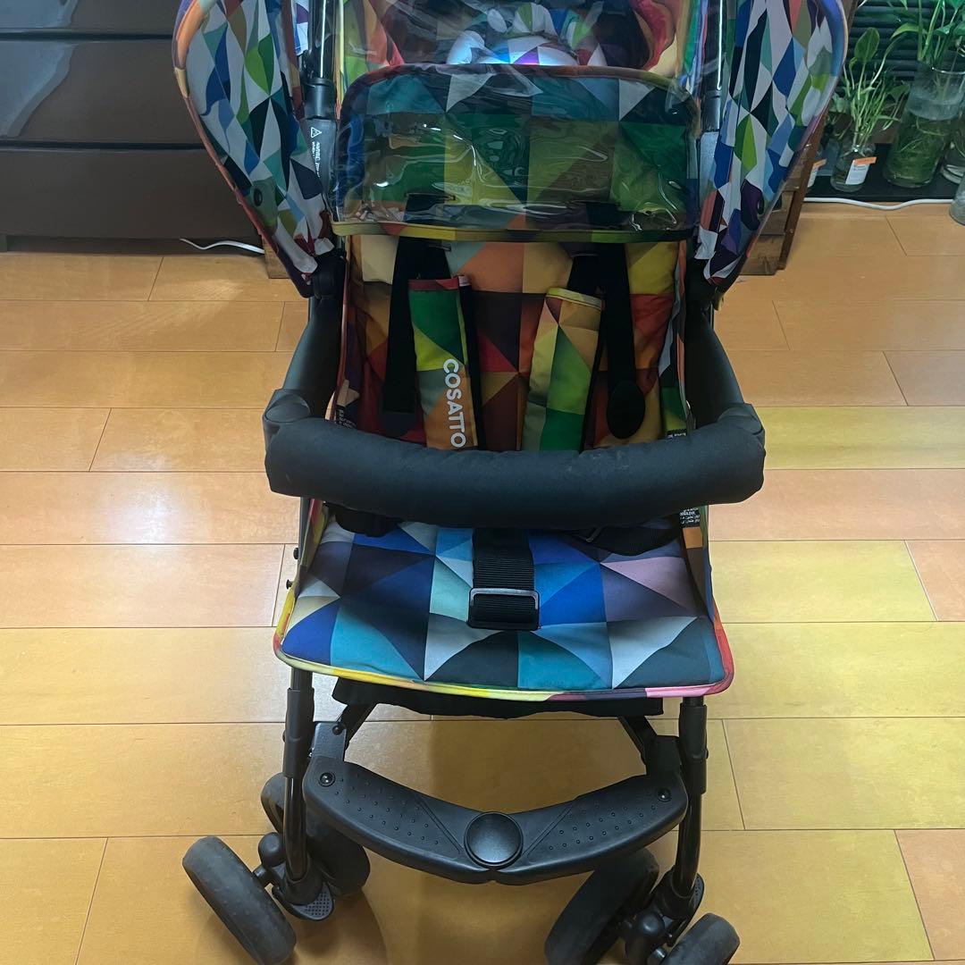 【美品】コサット　シャッフル　二人乗り　縦型ベビーカー　バギー