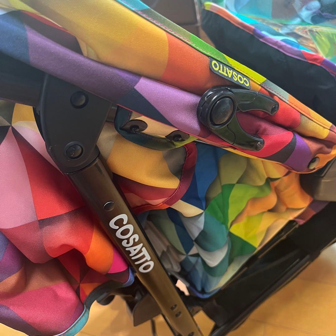 【美品】コサット　シャッフル　二人乗り　縦型ベビーカー　バギー