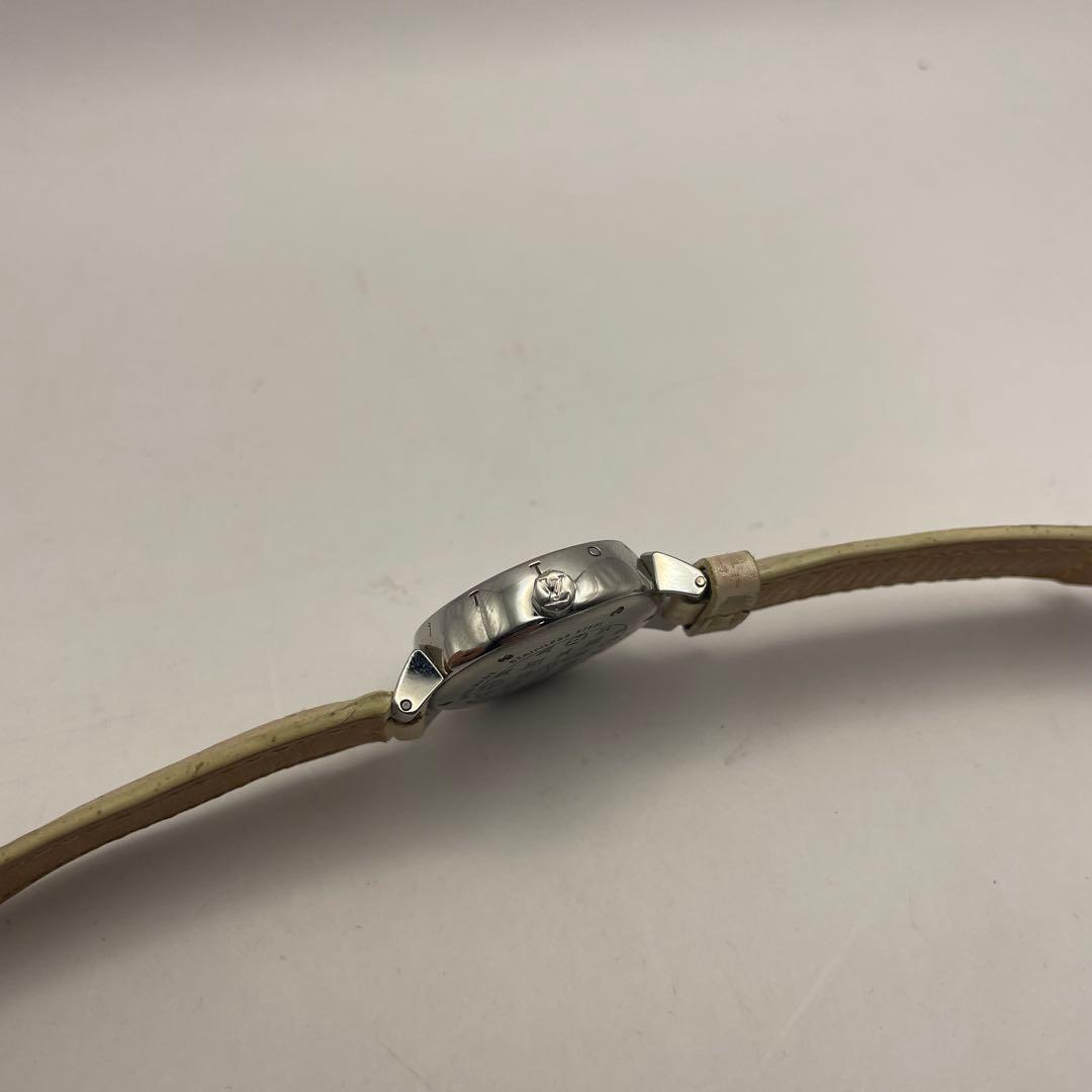 ルイヴィトン　タンブール Q121C シェル文字盤　モノグラム フラワー文字盤