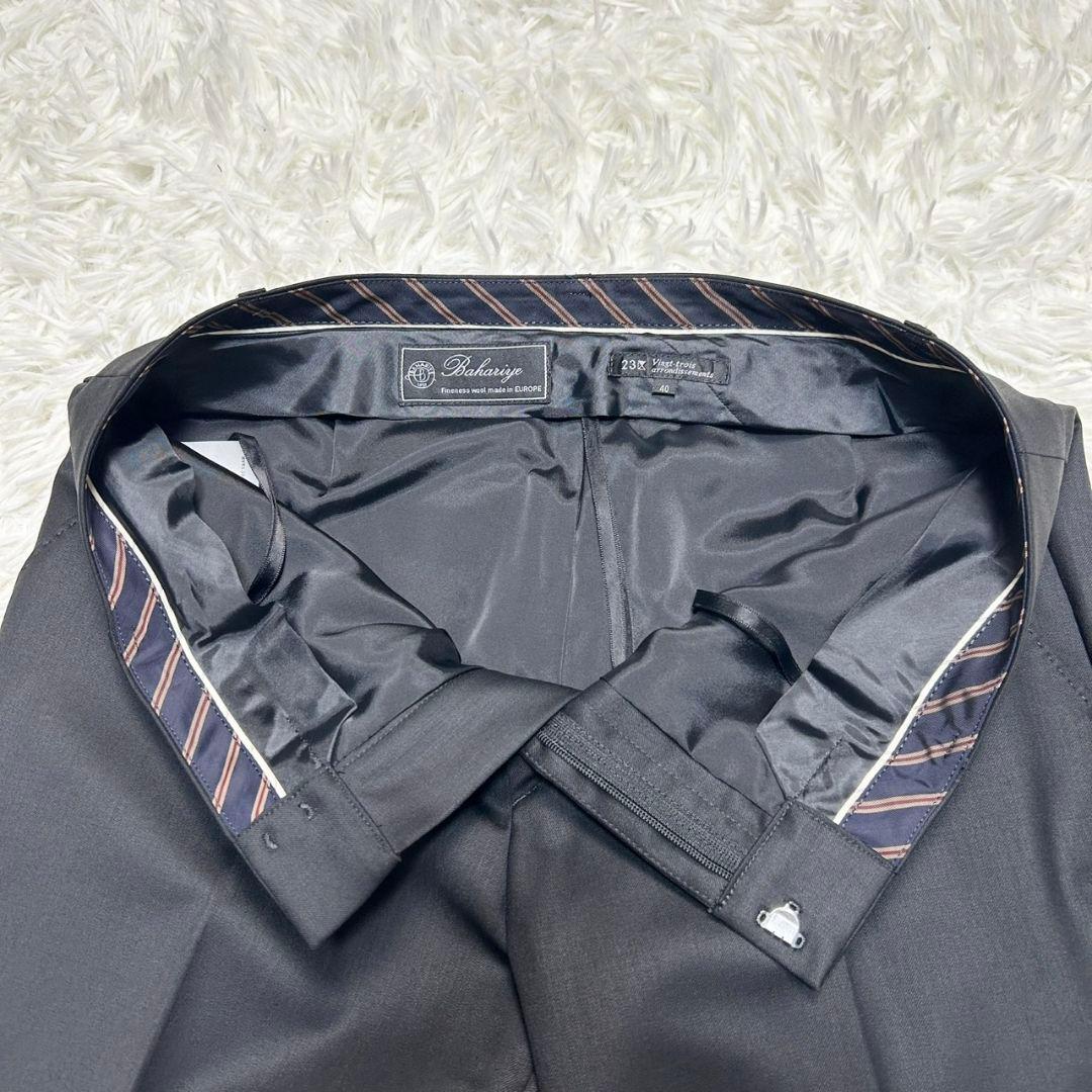 【美品】23区 パンツスーツ セットアップ ブラック ウール生地 M/Lサイズ