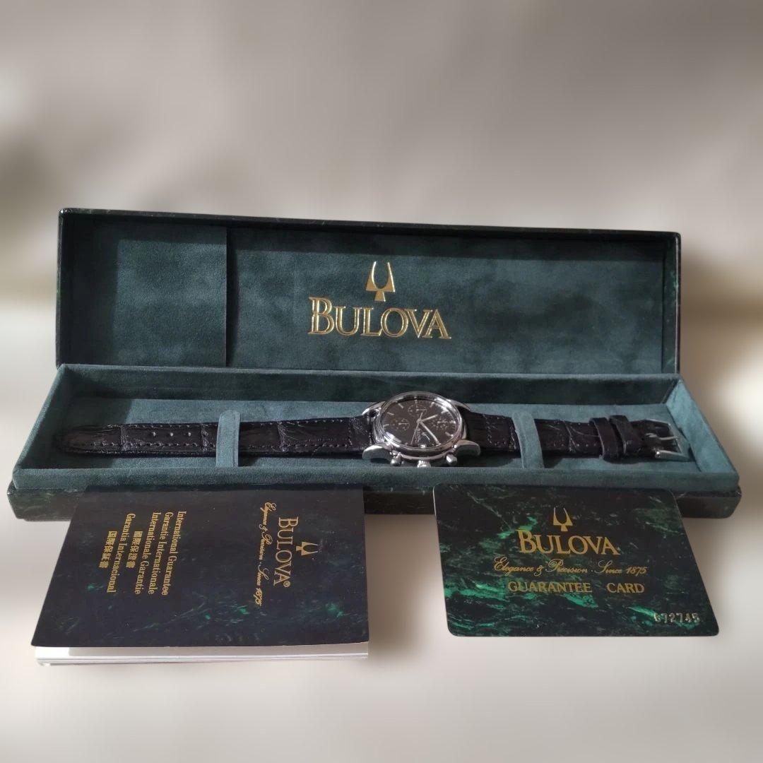 Bulova クラシック・クォーツクロノグラフBOX保証書ギャランティカード付