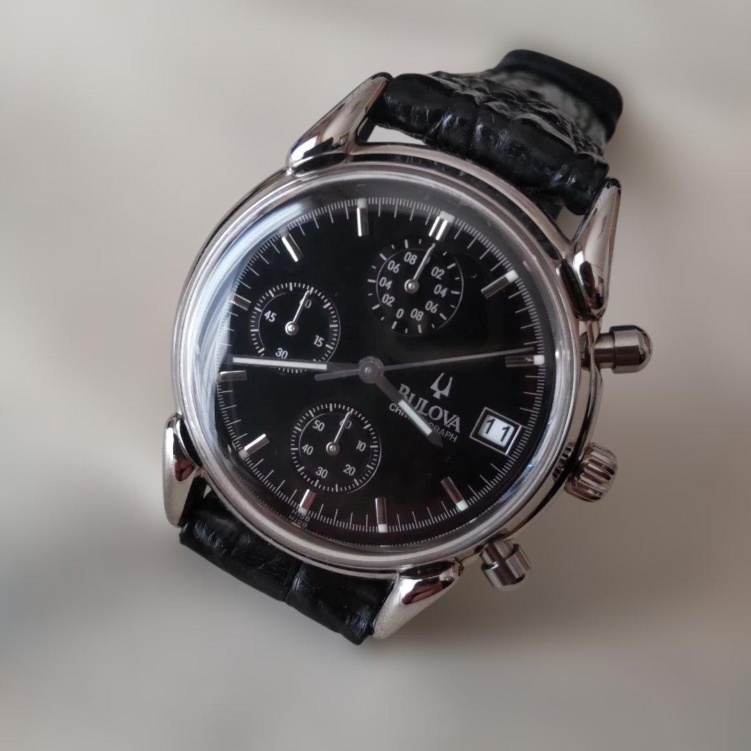 Bulova クラシック・クォーツクロノグラフBOX保証書ギャランティカード付