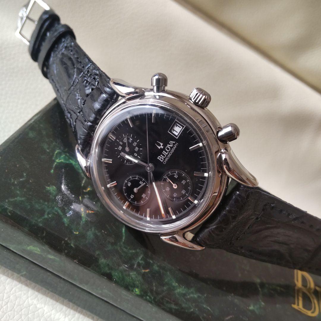 Bulova クラシック・クォーツクロノグラフBOX保証書ギャランティカード付