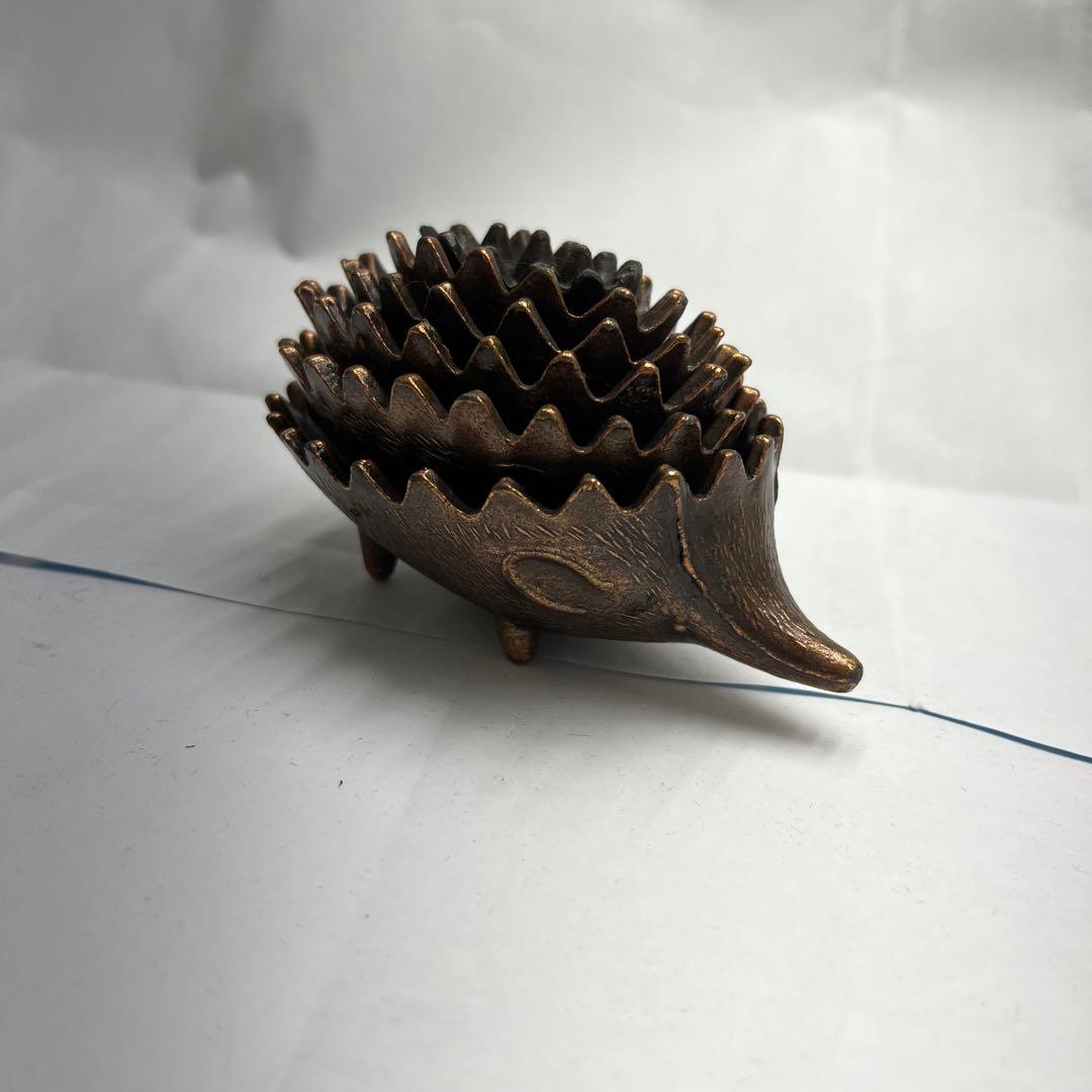 ギリシャ製 真鍮製　ハリネズミ 灰皿 アッシュトレイ アンティーク ６個セット