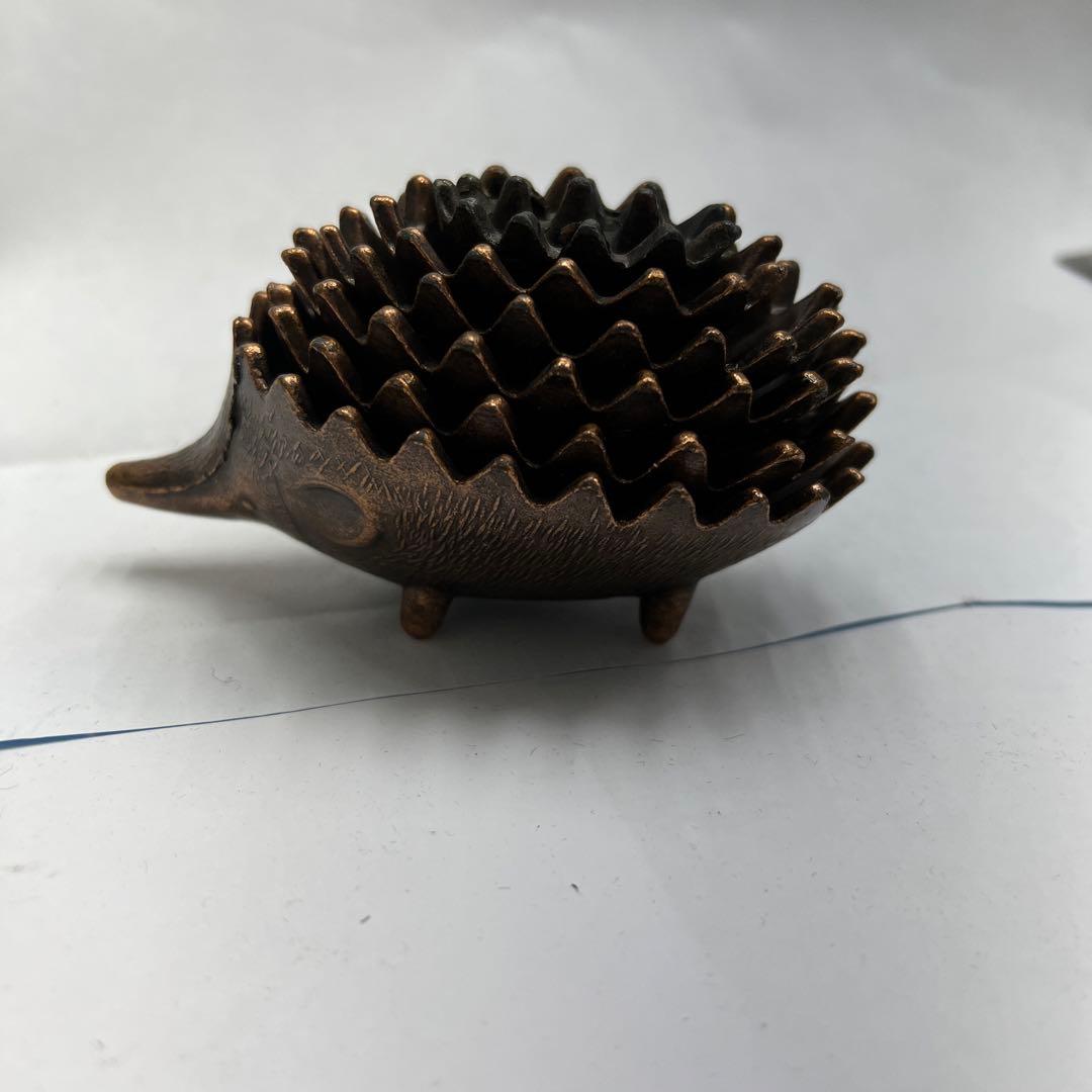 ギリシャ製 真鍮製　ハリネズミ 灰皿 アッシュトレイ アンティーク ６個セット